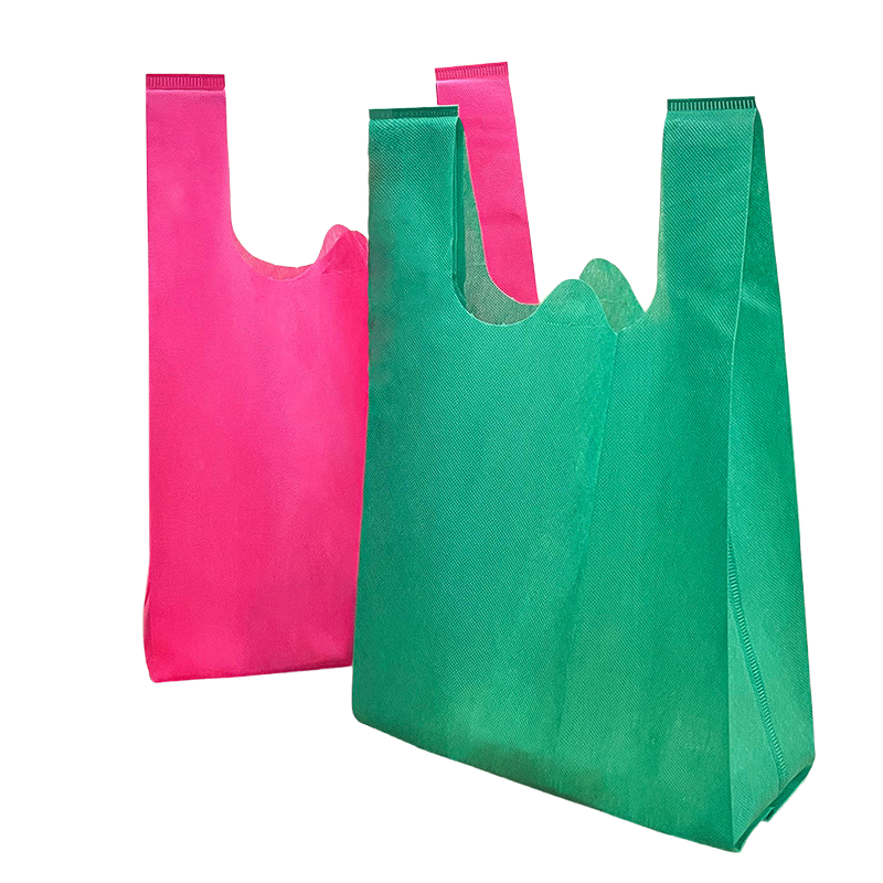 Non-Woven Vest Bag Supermarket Shopping Bag Custom Hand Bag Packing Bag Environmentally Friendly Bag Hand Bag Environmentally Friendly Bag