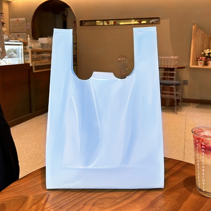 Plastic Takeout Bag Bakery Food Packaging Bag Disposable Supermarket Shopping Convenient Vest Hand Bag